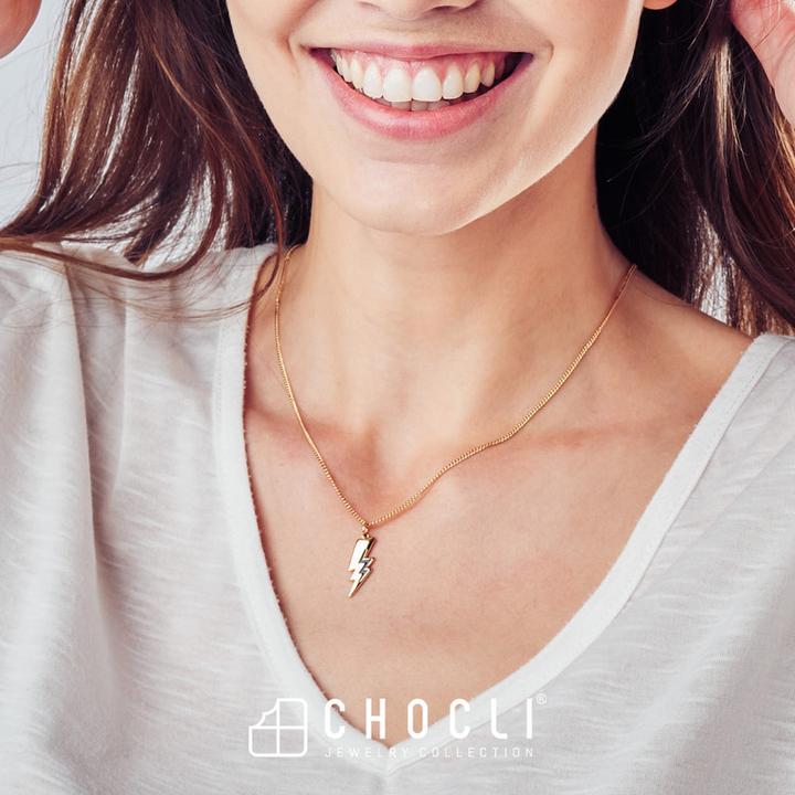 Image du produit MTM Collier Lightning Bolt (Or 18k, Laiton, 43 cm)