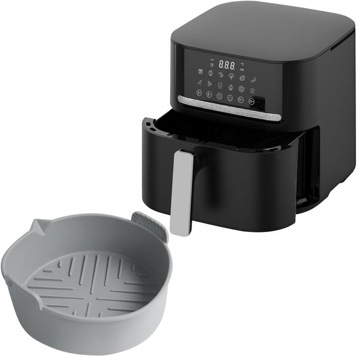 Actual product image Casativo Heissluftfritteuse mit 11 Koch-Programmen, 6,5 l, inkl. Silikonform, 1600 Watt