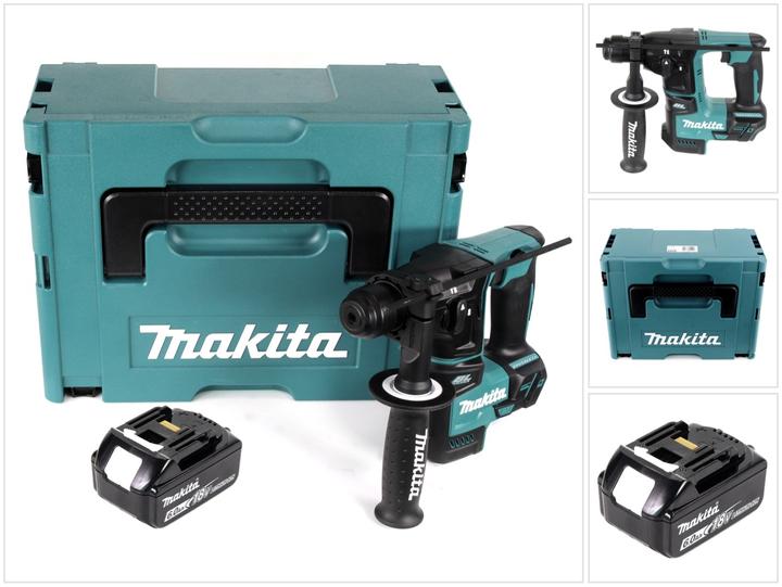 Produktbild Makita DHR 171 G1J Akku Bohrhammer 18V 1,2J Brushless SDS Plus + 1x Akku 6,0Ah + Makpac - ohne Ladeg (Akkubetrieb)