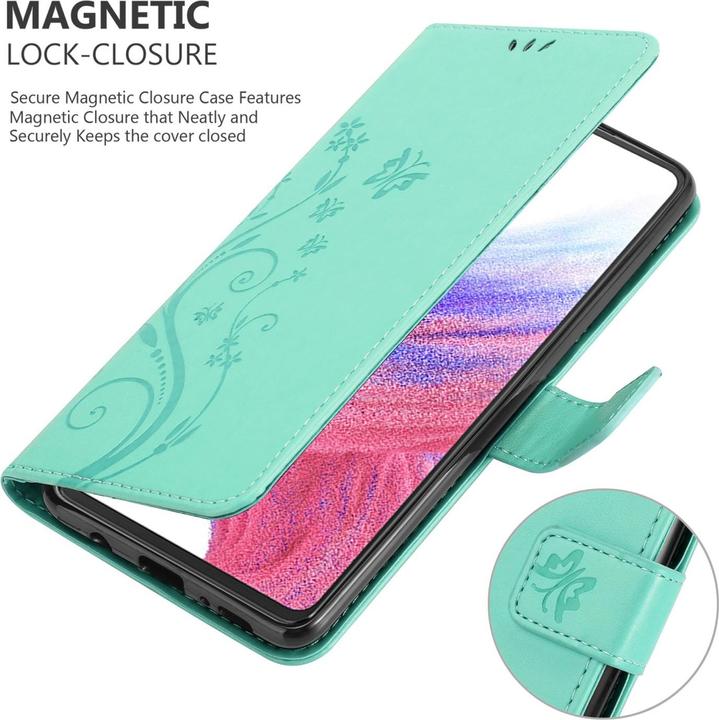 Produktbild Cadorabo Flower Book Hülle für Samsung Galaxy A53 5G (Samsung Galaxy A53 5G)