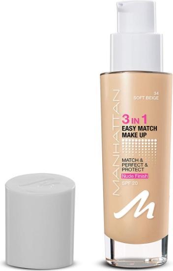 Produktbild Manhattan Cosmetics 3in1 Easy Match Make Up No 34 (34)