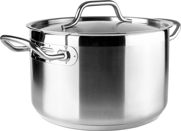 Actual product image Ibili Kochtopf hoch Ebbe 24 cm Hochwertiger Topf aus Edelstahl mit Deckel für vielseitige Anwendungen (24 cm, Pot, Stainless steel)