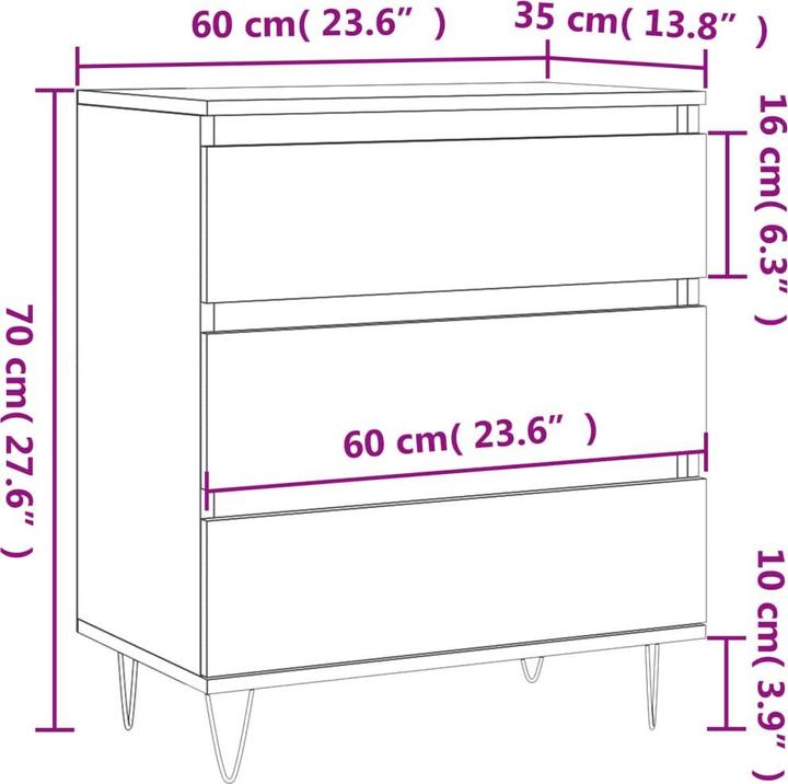 Immagine prodotto VidaXL Chloe (60 x 35 x 70 cm)