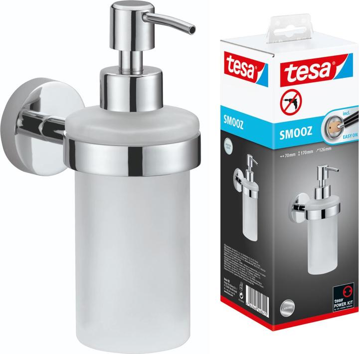 Actual product image tesa SMOOZ soap dispenser incl. adhesive solution without drilling