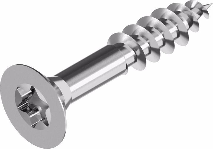 Produktbild Wasi Spanplattenschrauben Senkkopf Teilgewinde - A2 Antrieb: TX25 6 x 70/42 (100 Schrauben pro Stück)