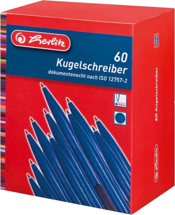 Produktbild Herlitz Kugelschreiber (Blau, 60 x)