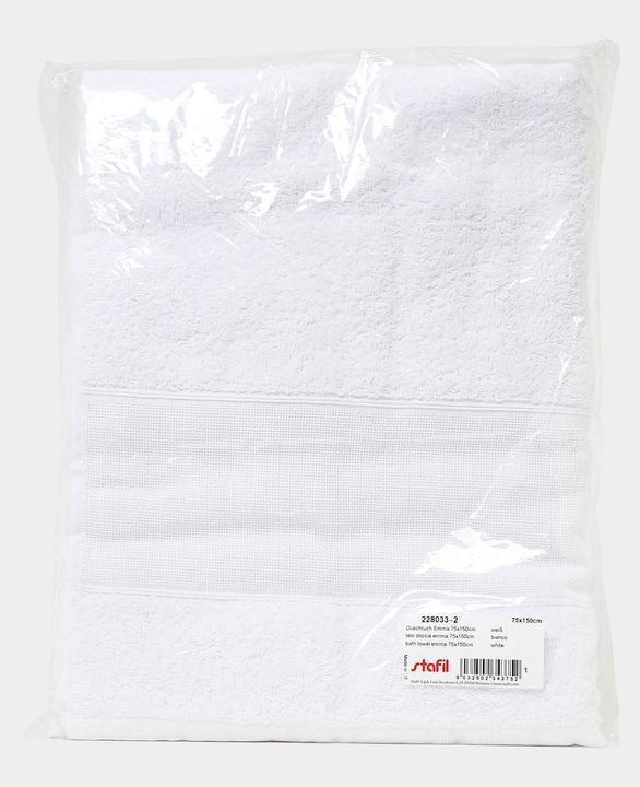Image du produit Stafil Serviette d'invité avec ruban de broderie, serviette à broder, à peindre, à imprimer et à tamponner (75 x 100 cm)