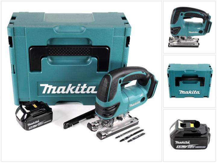 Produktbild Makita DJV 180 T1J Akku Stichsäge 18V + 1x Akku 5,0Ah + Makpac - ohne Ladegerät