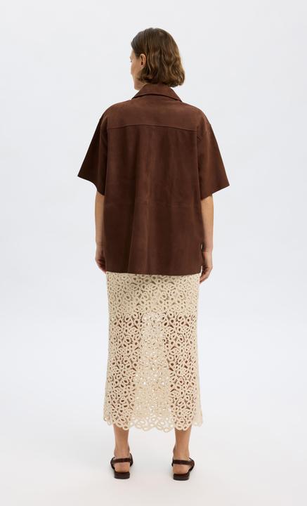 Immagine prodotto Selected Femme 100% Wildleder Kurzarmhemd (40)