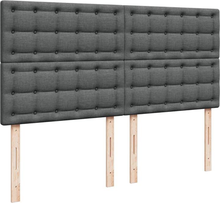Produktbild VidaXL Bo x springbett mit Matratze 200 x 200 cm Stoff (200 x 200 cm, 200 x 200 cm)