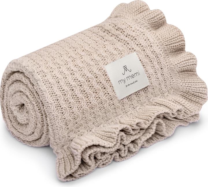 My memi Bambus Decke Frill | Light Beige