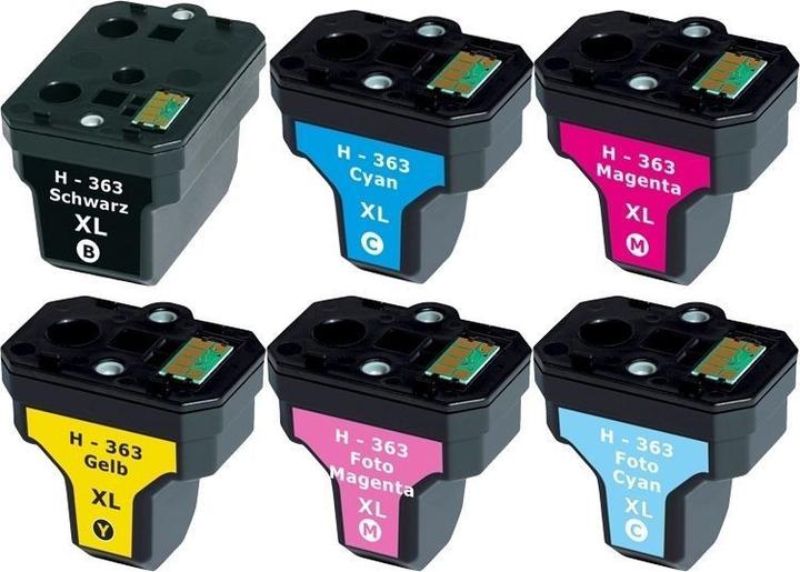 Produktbild Druckfuxx 6x XXL PATRONEN für HP363 C6150 C6180 D6160 C6280 C7250 D7160 D7260 D7