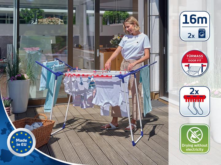 Image du produit Leifheit Séchoir sur pied Pegasus 160 Solid Slim (16 m)