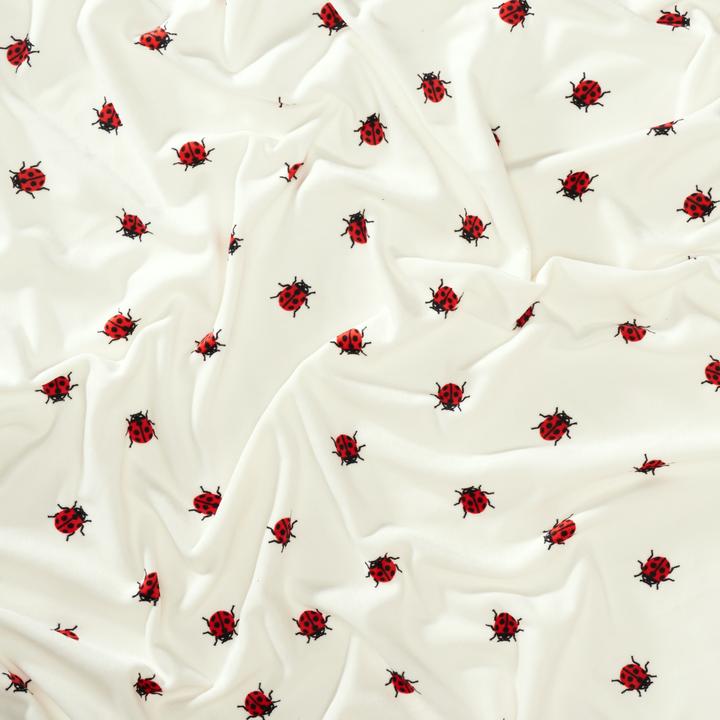 Produktbild VBS Polyester-Jersey Chilly Print "Marienkäfer", 145 cm breit, Meterware