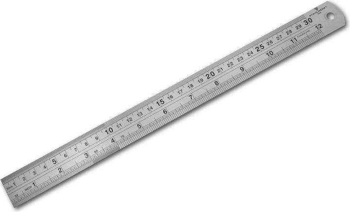 Actual product image Stahlwerk Stainless steel ruler 300 mm, suitable for industry, trade and DIY (300 mm)