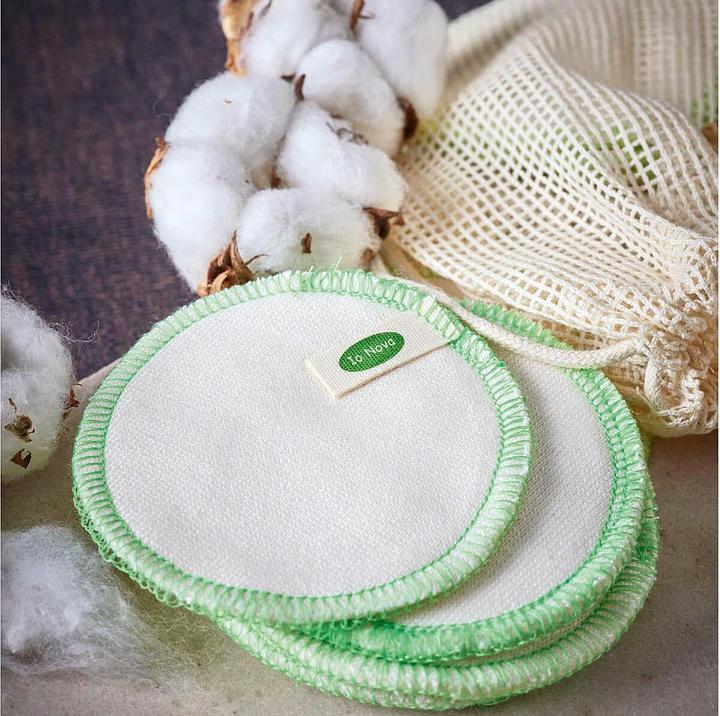 Actual product image Io Nova Cotton pads with laundry bag set of 12