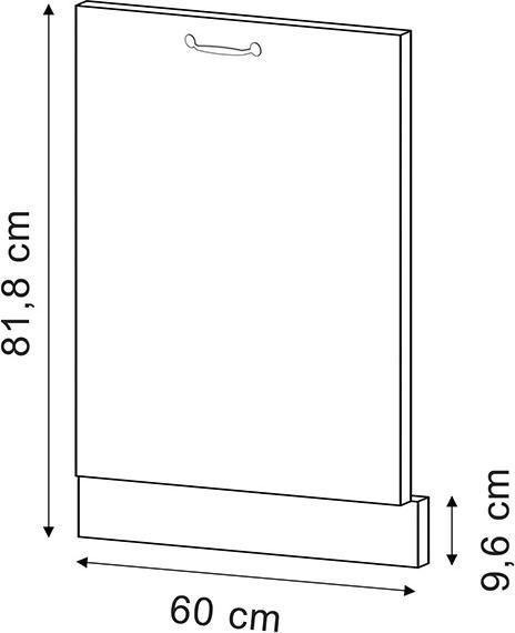 Immagine prodotto Vichy Geschirrspülblende R-Line, Weiss Hochglanz/Weiss, 60 cm ohne Arbeitsplatte