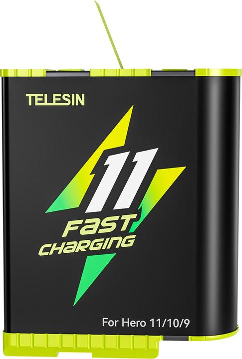 Immagine prodotto Telesin Batteria a carica rapida per GoPro Hero 11/10/9 GP-FCB-B11 (11, 12, GoPro Hero 9)
