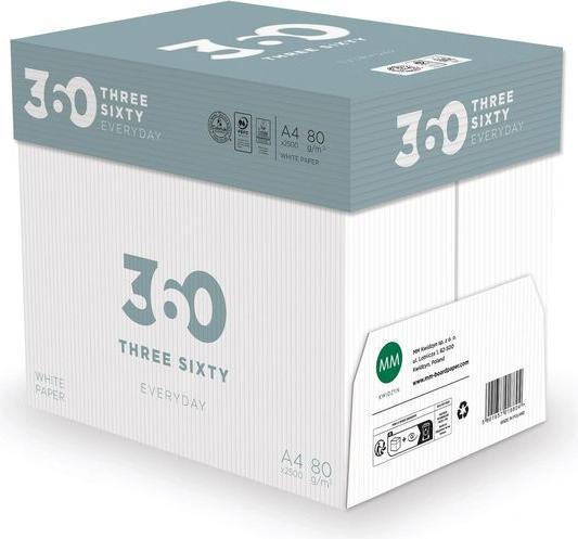 Produktbild 360 Everyday Kopierpapier Everyday A4, Weiss, 80 g/m², 1 Palette (80 g/m², 100000 x, A4)