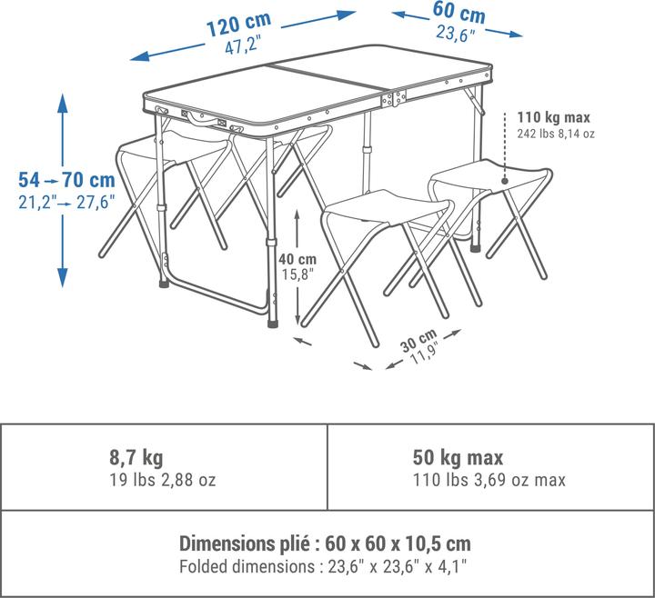 Produktbild Quechua Camping Table