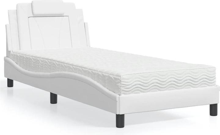 Produktbild VidaXL Bett mit Matratze 80 x 200 cm Kunstleder (80 x 200 cm)