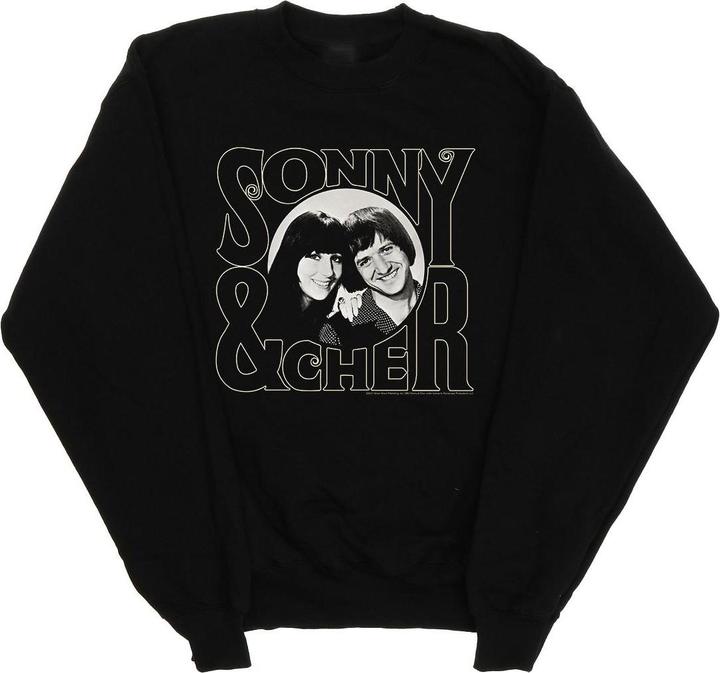 Sonny & Cher Circle Photo Sweatshirt (L)