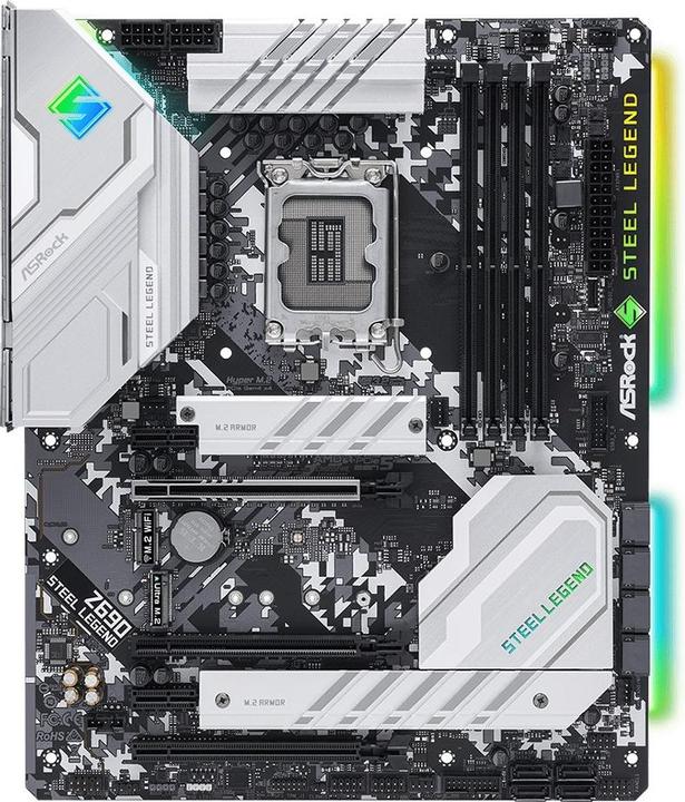 Immagine prodotto AsRock Z690 Steel Legend (LGA 1700, Intel Z690H, ATX)