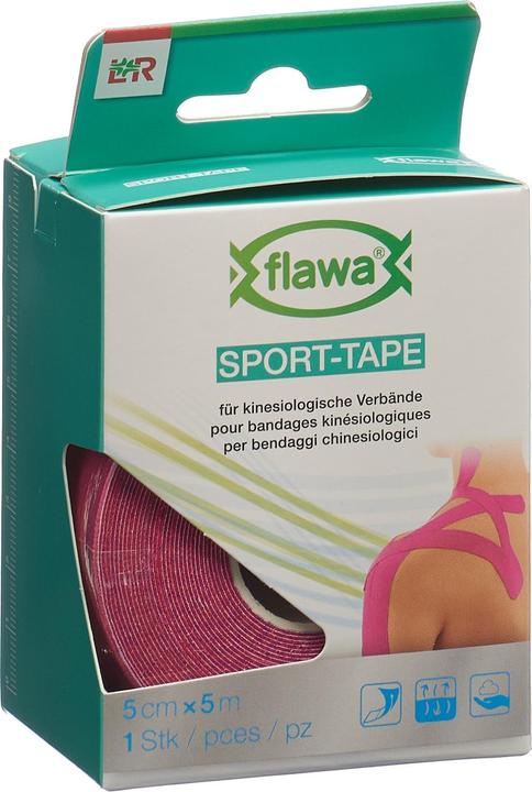 Flawa Sport-Tape 5cmx5m pink (5 m)