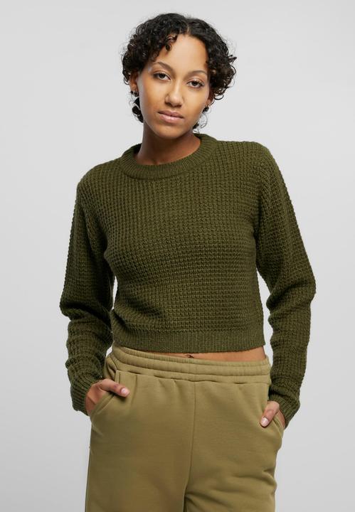 Produktbild Urban Classics Ladies Short Waffle Sweater (3XL)