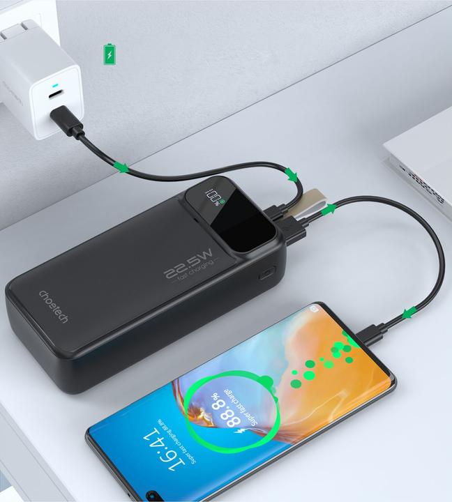 Produktbild Choetech 30000 mAh (30000 mAh, 22.50 W)