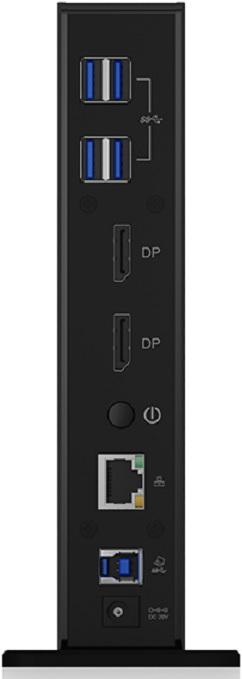Produktbild Icy Box Ib-Dk2242ac (USB-B, 9 Ports)