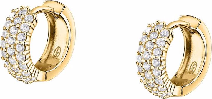 Morellato Charming gold-plated hoop earrings with zircons Tesori SAIW145 (Silber 925)