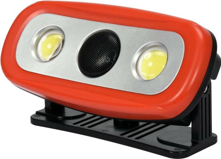 Produktbild Yato 3in1 LED Baustrahler Campinglampe Akku Arbeitsleuchte 2000lm Tragbar | Bluetooth Lautsprecher Musikb (2000 lm)
