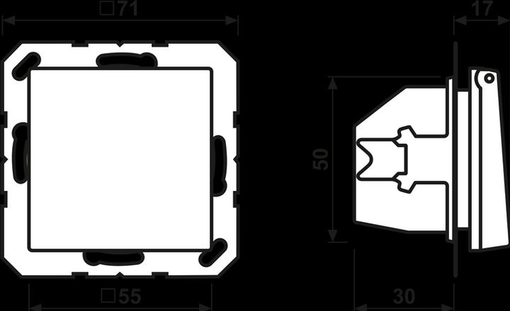Actual product image JUNG A 1520 BFKL WW. Socket type: CEE 7/3, Product colour: White, Material: Thermoplastic, International