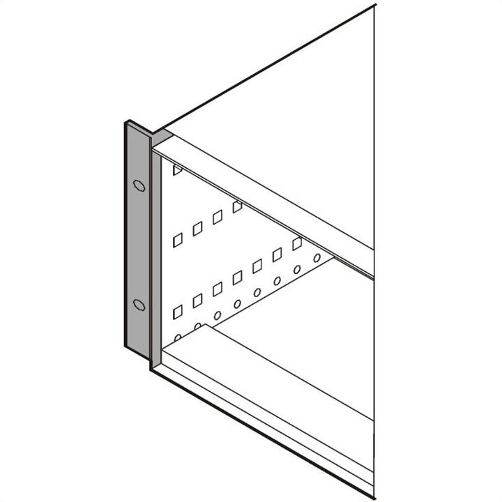 Actual product image Schroff 19" mounting bracket for conversion - RATIOPAC PRO 19" ANGLE 3U