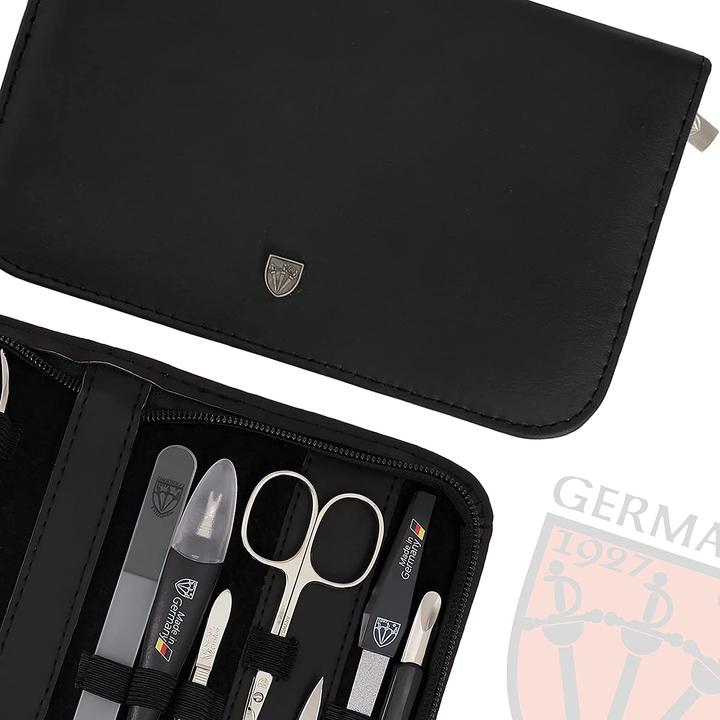 Produktbild Kellermann Manikuereset Nagelset Livorno Schwarz Echt Leder