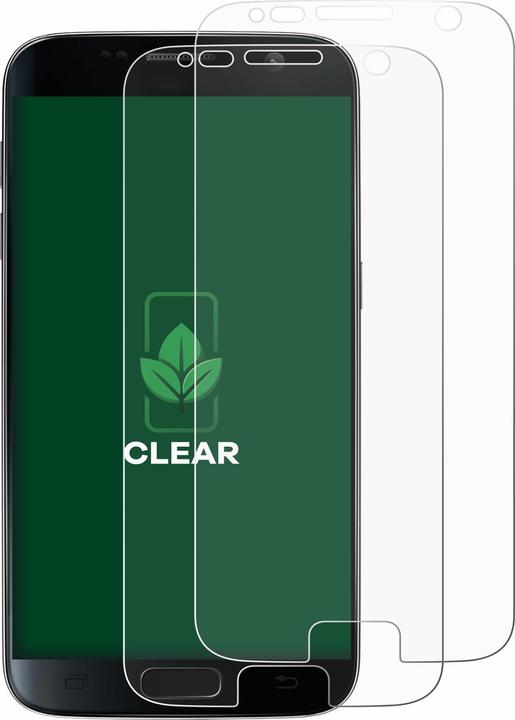 Produktbild ScreenLeaf Schutzfolie nachhaltiger Displayschutz Display Schutz Folie Klar Transparent (2 Stück, Samsung Galaxy S7)
