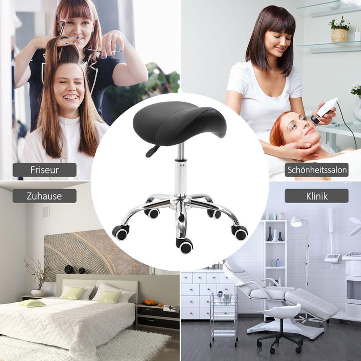 Produktbild Homcom Rollhocker mit Nylonrollen
