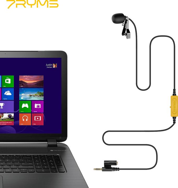Immagine prodotto 7Ryms Microfono lavalier multifunzionale (4.5m)
