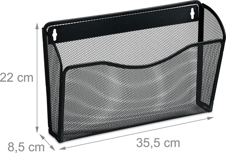 Actual product image Relaxdays Magazine holder