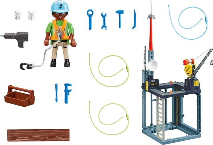 Actual product image Playmobil 70816 Starter set construction site with winch (70816, Playmobil City Action)