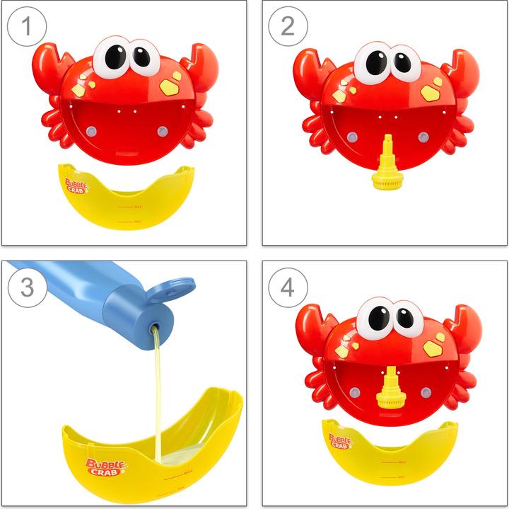 Actual product image Relaxdays Bathtime Crab Toy, Red