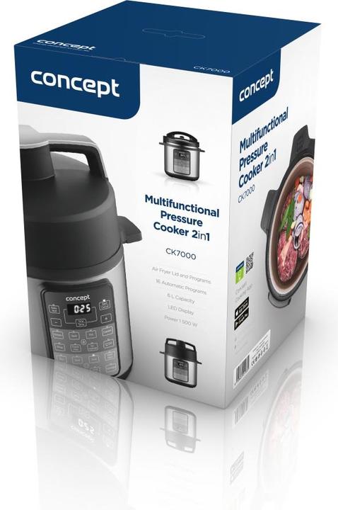 Actual product image Concept CK7000 multi cooker Black, Stainless steel