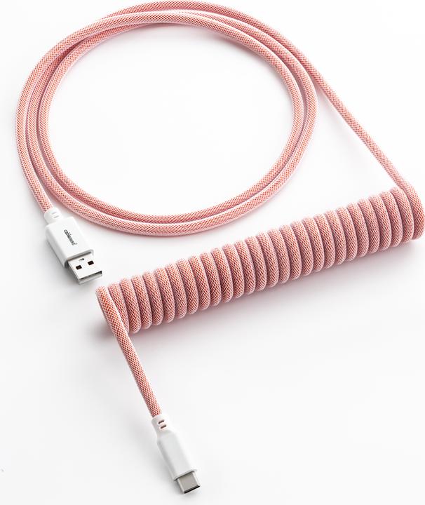 Actual product image CableMod Classic Coiled Keyboard Cable USB-C to USB Type A, Orangesicle (1.50 m, USB 2.0)