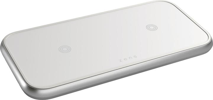 Produktbild Zens Aluminium Series Dual+ USB-C Ladegerät 30W| 2x 10W| Qi| weiss| (20 W)