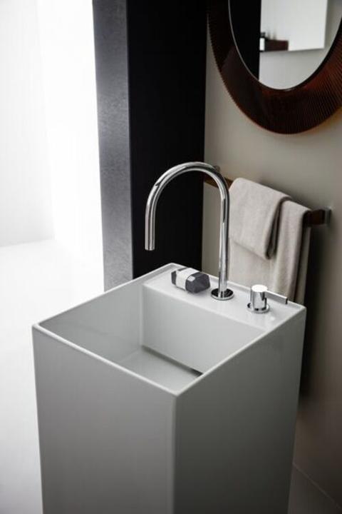 Image du produit Laufen Plan de toilette KARTELL 375x435x900mm libre o ÜL 2 HL-A noir (950 mm, 420 mm)