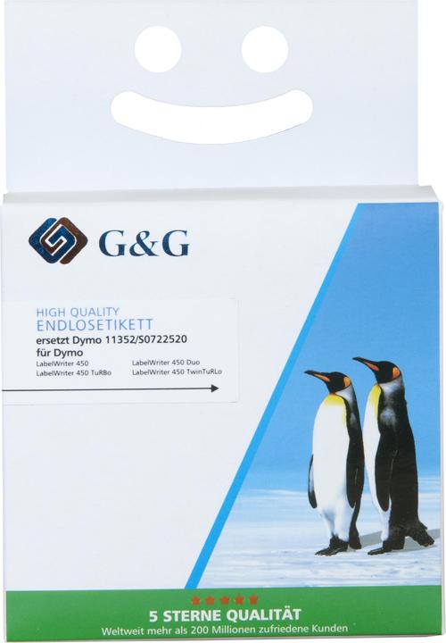 Produktbild Rollenetiketten passend für Dymo schwarz auf weiss, Grösse mm: 25 x 54, Ersetzt: 11352/S0722520
