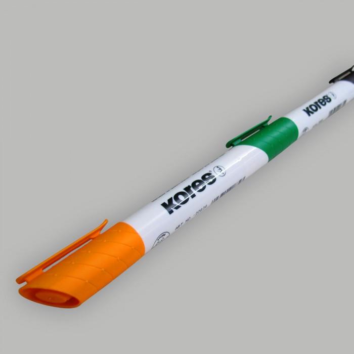 Immagine prodotto Kores K-Marker Lavagna bianca (Arancia, Viola, Pink, Verde chiaro, Turchese, Marrone, 3 mm, 6 x)