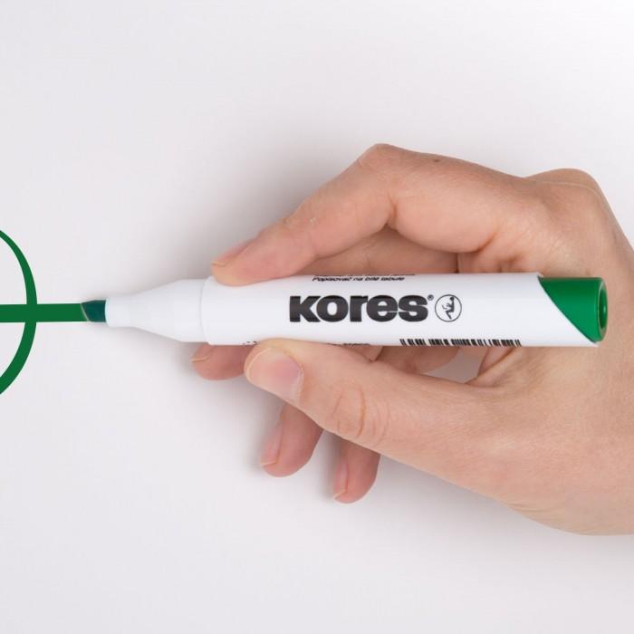 Immagine prodotto Kores K-Marker Lavagna bianca (Arancia, Viola, Pink, Verde chiaro, Turchese, Marrone, 3 mm, 6 x)