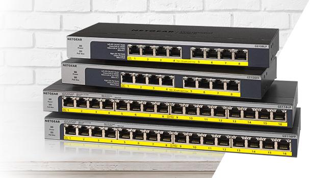 Actual product image Netgear GS108LP: 8 Port Switch (8 Ports)